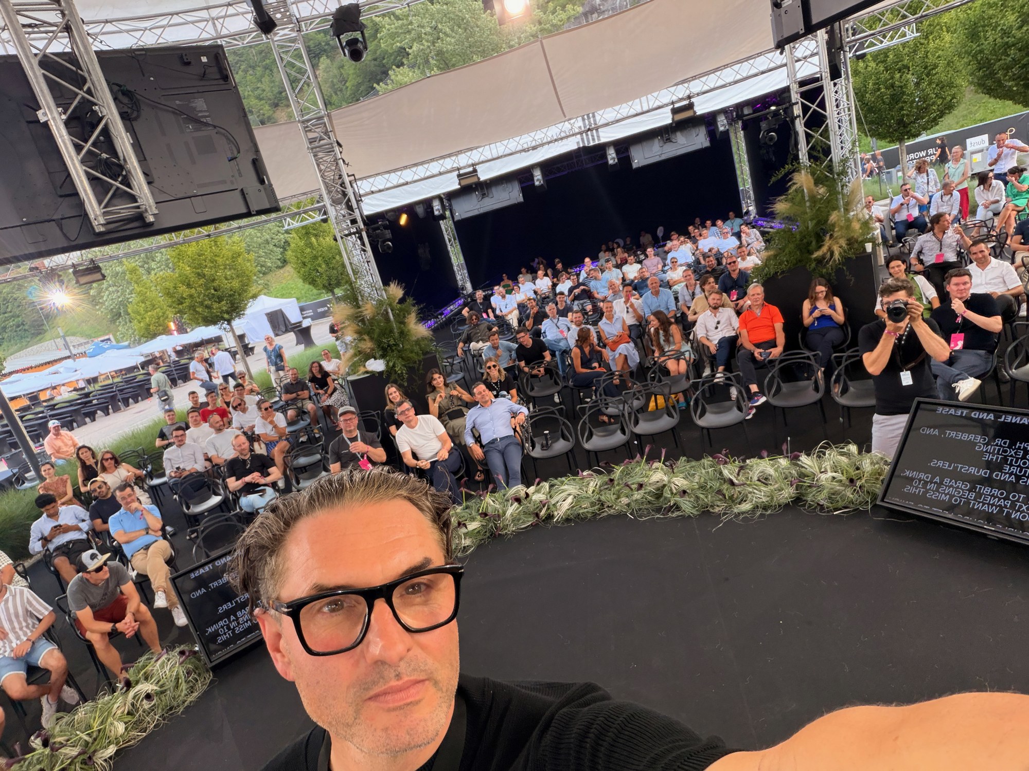 Christoph Gamper with the Durst NEXT audience in Brixen